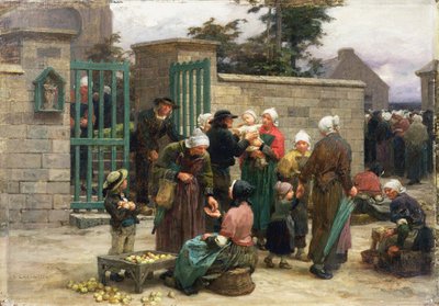 Taking in Foundlings by Leon Augustin Lhermitte